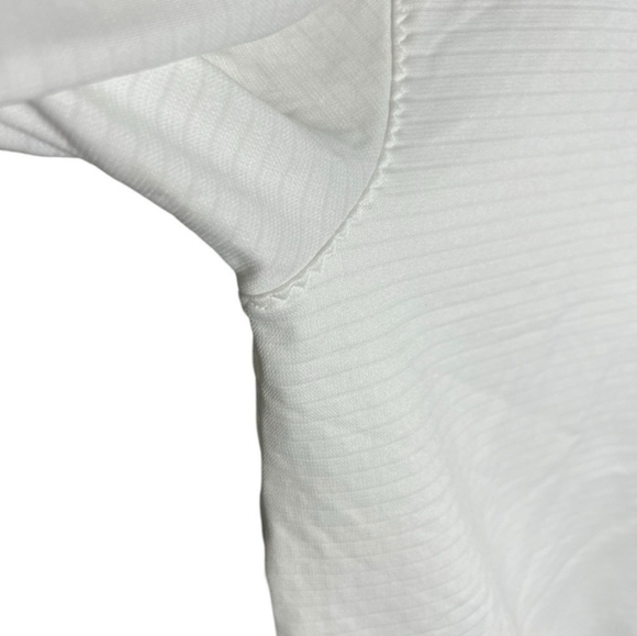 Lija Women's Waffle Knit Pullover Tennis Sweater in White, Large - Picture 9 of 14